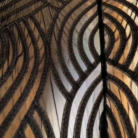 ALEXANDRA ROSATI - L Sz 14 black sheer/white ribbon zip top. GREAT CONDITION! - Picture 10 of 14